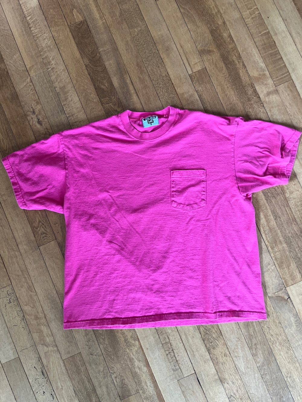 Vintage Lee Hot Pink Pocket Tee